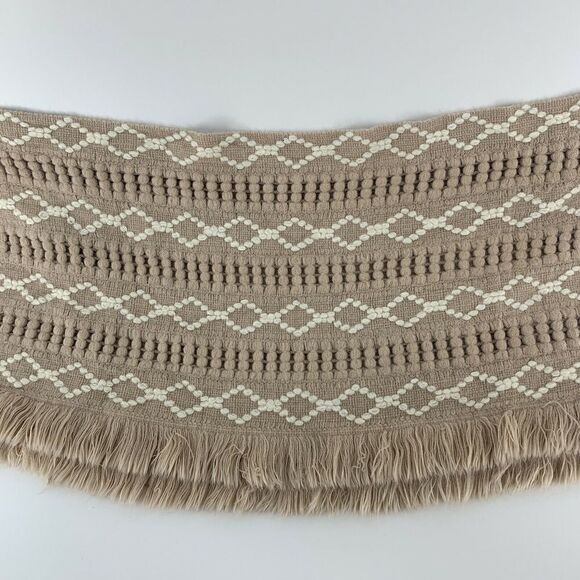 Caroline Hill Pink Fringe Trim Infinity Scarf - Picture 3 of 5